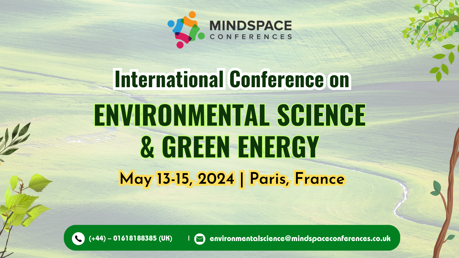 International Conference on ENVIRONMENTAL SCIENCE & GREEN ENERGY