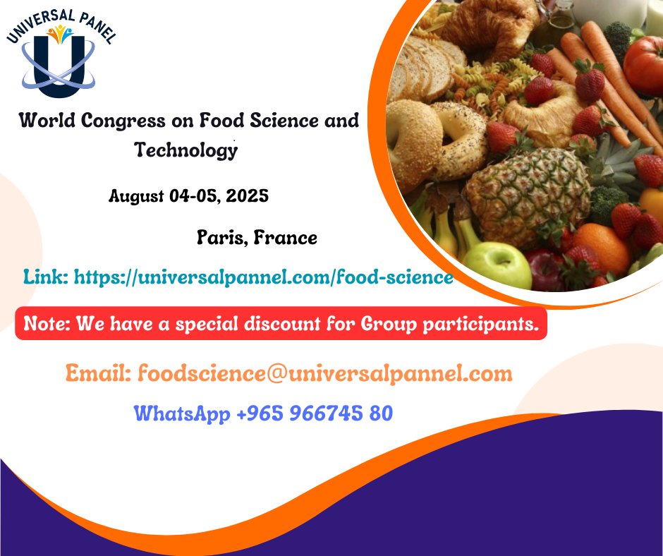 World Congress on Food Science and Technology -2025